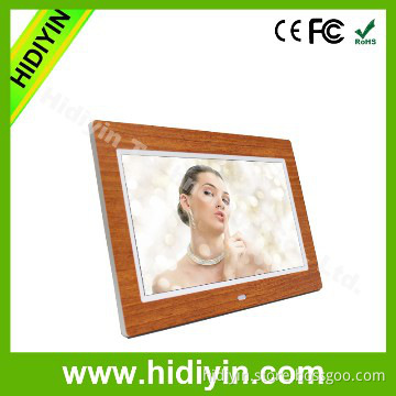 Wooden Design digital photo frame 10 inch